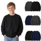6 Pieces Youth Cotton Crew Neck Sweat Shirt Assorted Black Navy Gray Size Xlarge - Kids Sweatshirts For Donation