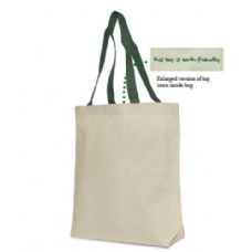Cotton Canvas Tote In Forest