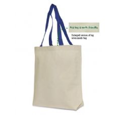 Cotton Canvas Tote In Royal