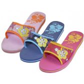 Wholesale Footwear Women's Floral Print Slide Slipper