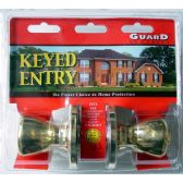 Brass Keyed Entry Doorknob Set
