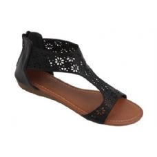 Wholesale Footwear Ladies' Fashion Sandals Black