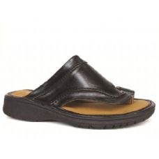 Wholesale Footwear Men's Pu Fishermen Black Sandals