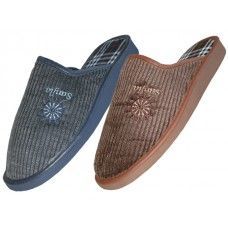 Wholesale Footwear Men's Velvet House Slippers