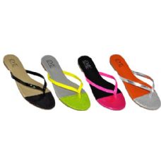Wholesale Footwear Ladies Neon Color Summer Flip Flop
