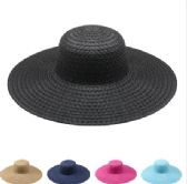 Ladies Solid Color Sun Hats