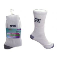 Socks 2 Pairs Men 9-11 Wt/grey