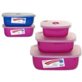 3pc Rect Food Containers