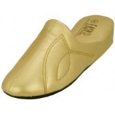 Wholesale Footwear Women's Close Toe Soft Gold Metallic Upper House Slipper