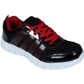 Wholesale Footwear Mens Running Sneakers In Black And Red