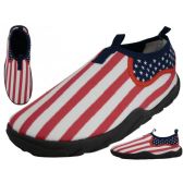 Wholesale Footwear Men's Us Flag Printed Water Shoes