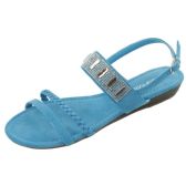 Wholesale Footwear Ladies' Fashion Sandals Blue
