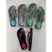 Wholesale Footwear Ladies Platform FliP-Flops [sequin Flower]