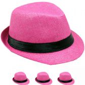 Kid Fedora Hat In Pink