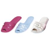 Wholesale Footwear Woman's Plush Summer Slipper Assorted Colors