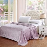 100% Polyester Blankets Lavender Color