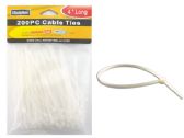 200pc White Cable Ties