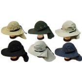 Summer Hunting Fishing Hat With Neck Cover Assorted