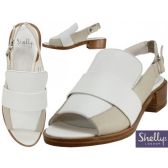 Wholesale Footwear Women's Leather Loafer With 1 1/2 " Heel Sandals By Shellys London