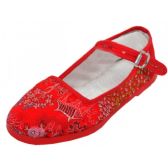 Wholesale Footwear Girls' Brocade Mary Janes ( Red Color Only)
