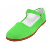 Women's Classic Cotton Mary Jane Shoes Green Color Only