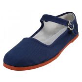 Women's Canvas Classic Mary Janes Navy Color Only)
