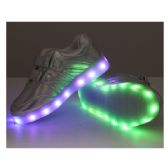 Wholesale Footwear Led Shoes Kids Mix Size ( 18 Pairs ) Silver Only
