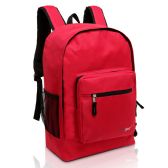 Mggear 17.5 Inch MultI-Pocket School Book Bags In Bulk, Red