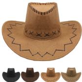 Fancy Retro Rodeo Wild West Cowboy Hat Set Mix Color