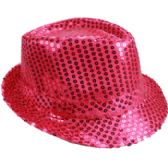 Kid Bling Bling Show Pink Sequins Party Fedora Hat