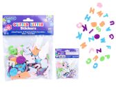 Craft Foam Letter Stickers Glitter 130pc