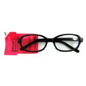 Acrylic Reading Glasses With Larger, Oval Shaped Lenses (strength +3.25)