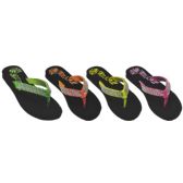 Wholesale Footwear Girls Neon Color Fashion Flip Flops