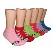 Girls Penguin Love Low Cut Ankle Socks Size 2-4