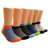 Boys Striped Low Cut Ankle Socks