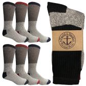 Yacht & Smith Mens Thermal Socks, Warm Cotton, Sock Size 10-13