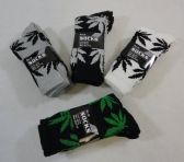 Men's Crew Socks 10-13 [marijuana Leaves]