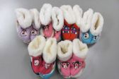Wholesale Footwear Girls Slipper Boots With Animal Design