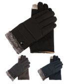 Womans Fur Cuffed Extreme Weather Texting Gloves
