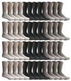 Yacht & Smith Men's Sports Crew Socks, Assorted Colors Size 10-13 Bulk Pack