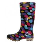 Wholesale Footwear Women's 13.5 Inches Water Proof Soft Rubber Rain Boots