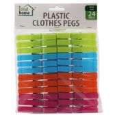 24 Piece Plastic Clothes Pins