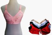 Womens Unlined Bras Assorted Colors With Adjustable Straps