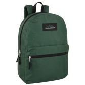 Classic 17 Inch Backpack Solid Green