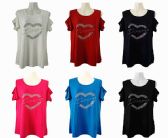Womens Assorted Color Love Tee Shirt