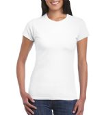Women's Gildan White T-Shirt, Size Small