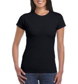 Women's Gildan Black T-Shirt, Size Medium