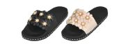 Wholesale Footwear Woman's Slides With Flower Embellishment