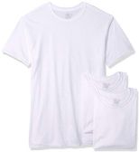 Men's Fruit Of The Loom Polyester Blend White T-Shirt, Size L