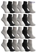 Yacht & Smith Women's Cotton Assorted Color Quarter Ankle Sports Socks, Size 9-11